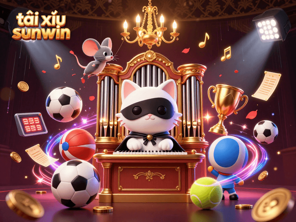 Experience excitement and thrill in tài xỉu sunwin with dynamic sports elements in a vibrant casino scene.