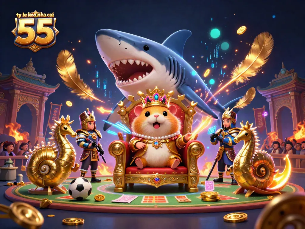 Enhance your betting insights with ty le keo nha cai 55 in a vibrant sports-themed scene.
