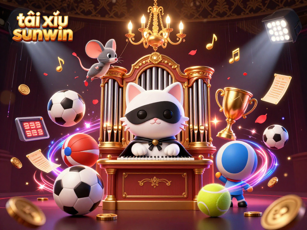 Experience excitement and thrill in tài xỉu sunwin with dynamic sports elements in a vibrant casino scene.