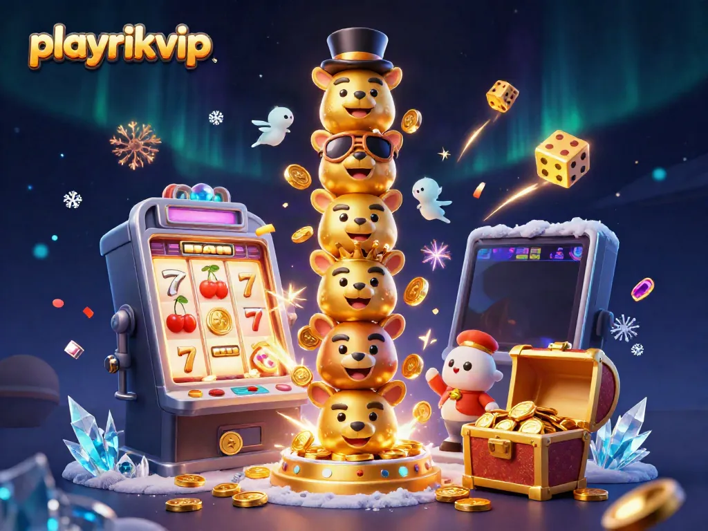 Engage with thrilling games on playrikvip, featuring vibrant slot machines and dazzling casino elements.