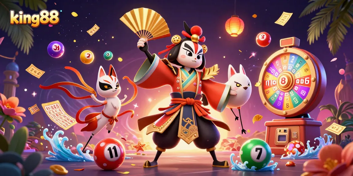 Experience the vibrant energy of king88 through colorful lottery elements and dynamic gaming visuals