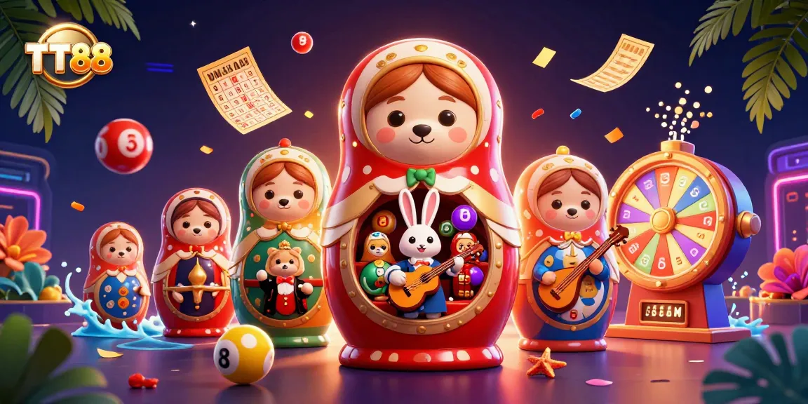 Join the excitement at TT88 with vibrant casino illustrations showcasing thrilling games and fun!